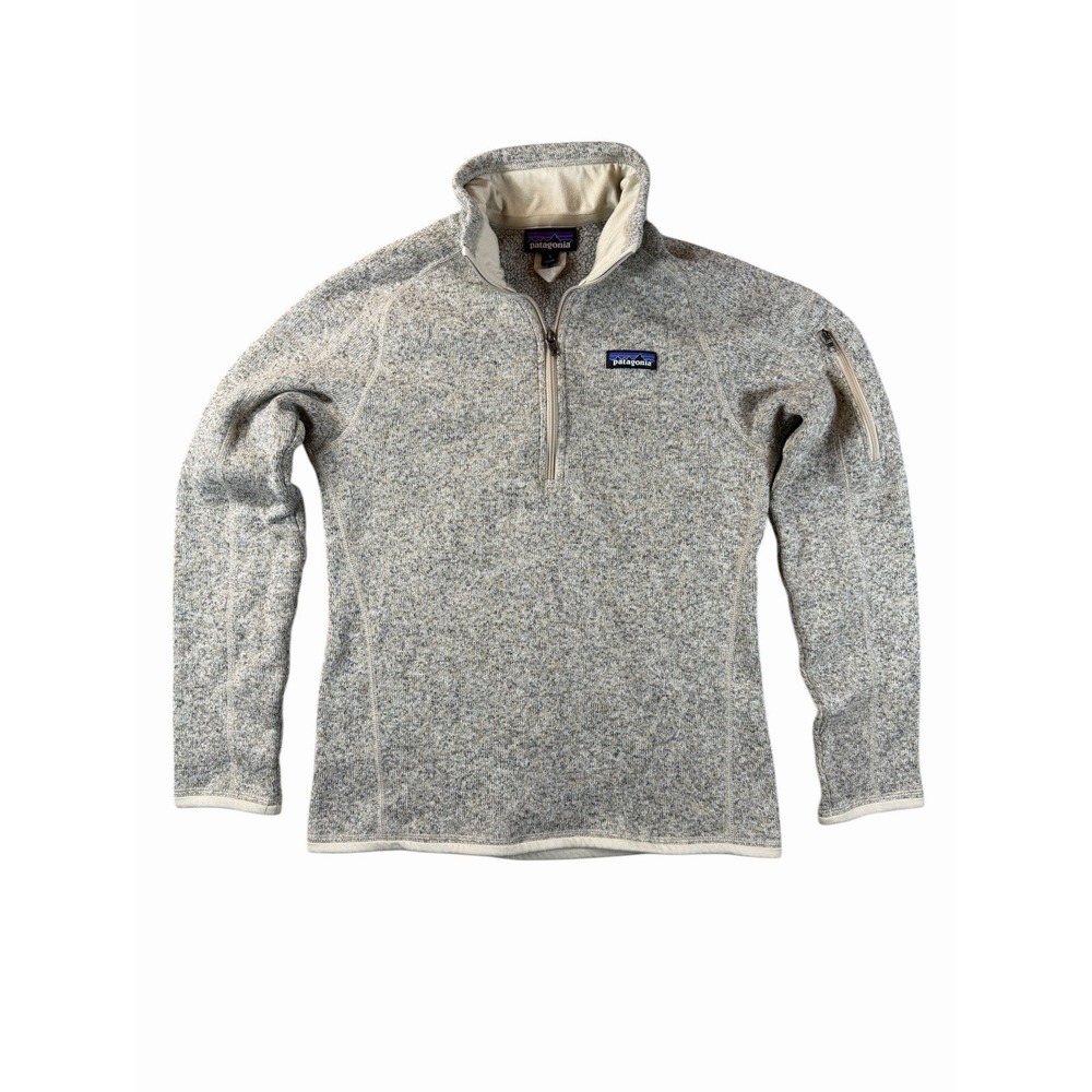Patagonia Better Sweater 1/4 Zip Womens Small Gray Fleece Pullover Jacket